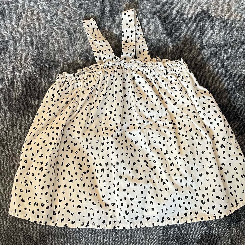 Old Navy Black & White Animal Print Top